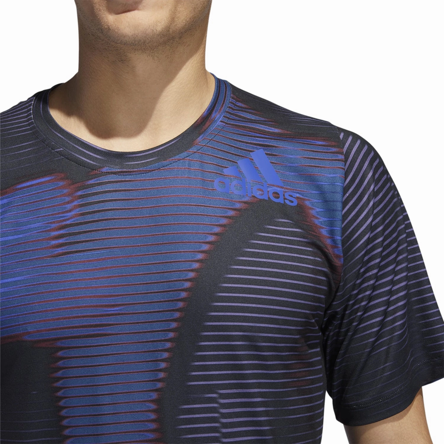 adidas Men's Free-Lift Short Sleeve 7V7 Tee, Black