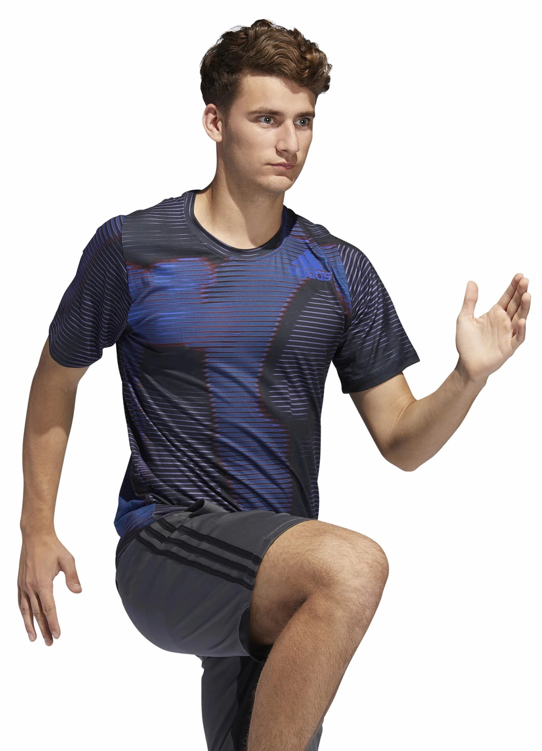 adidas Men's Free-Lift Short Sleeve 7V7 Tee, Black