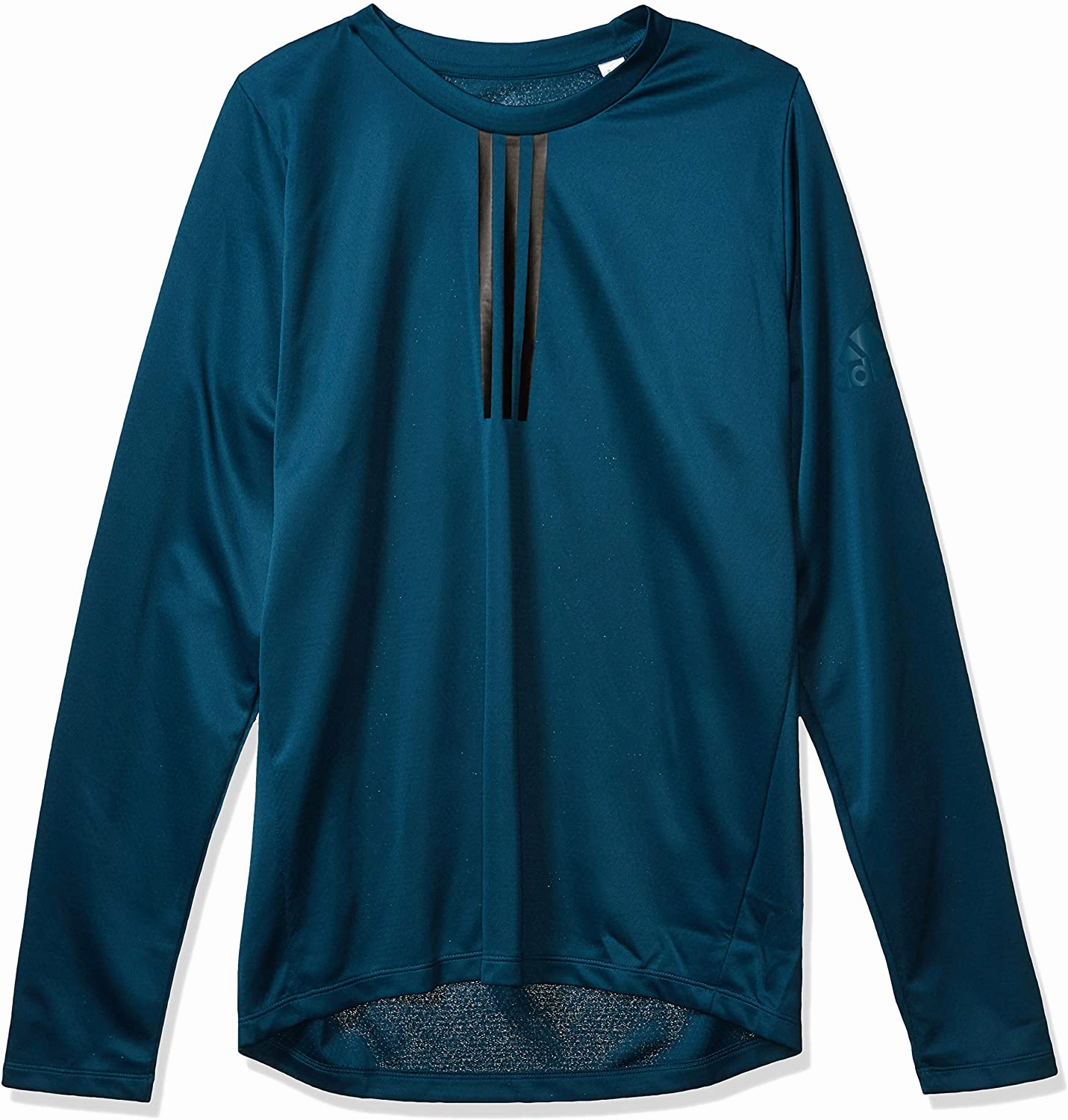 Adidas Men's FreeLift Warm Long Sleeve 3-Stripes Shirt, Tech Mineral
