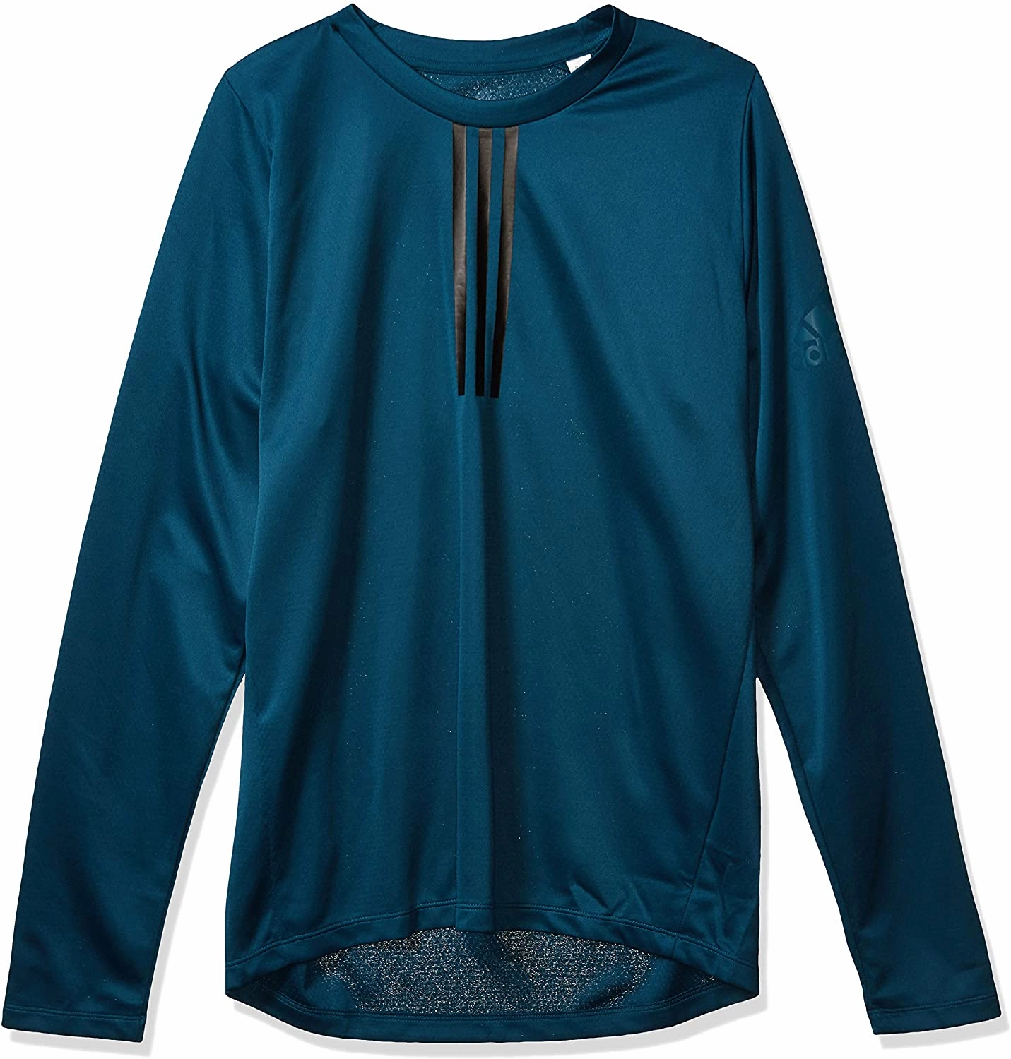 Adidas Men's FreeLift Warm Long Sleeve 3-Stripes Shirt, Tech Mineral