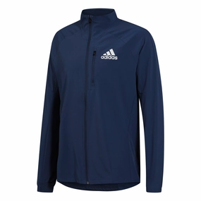 Adidas Men's Full Zip Lightweight Running Jacket, Tech Indigo