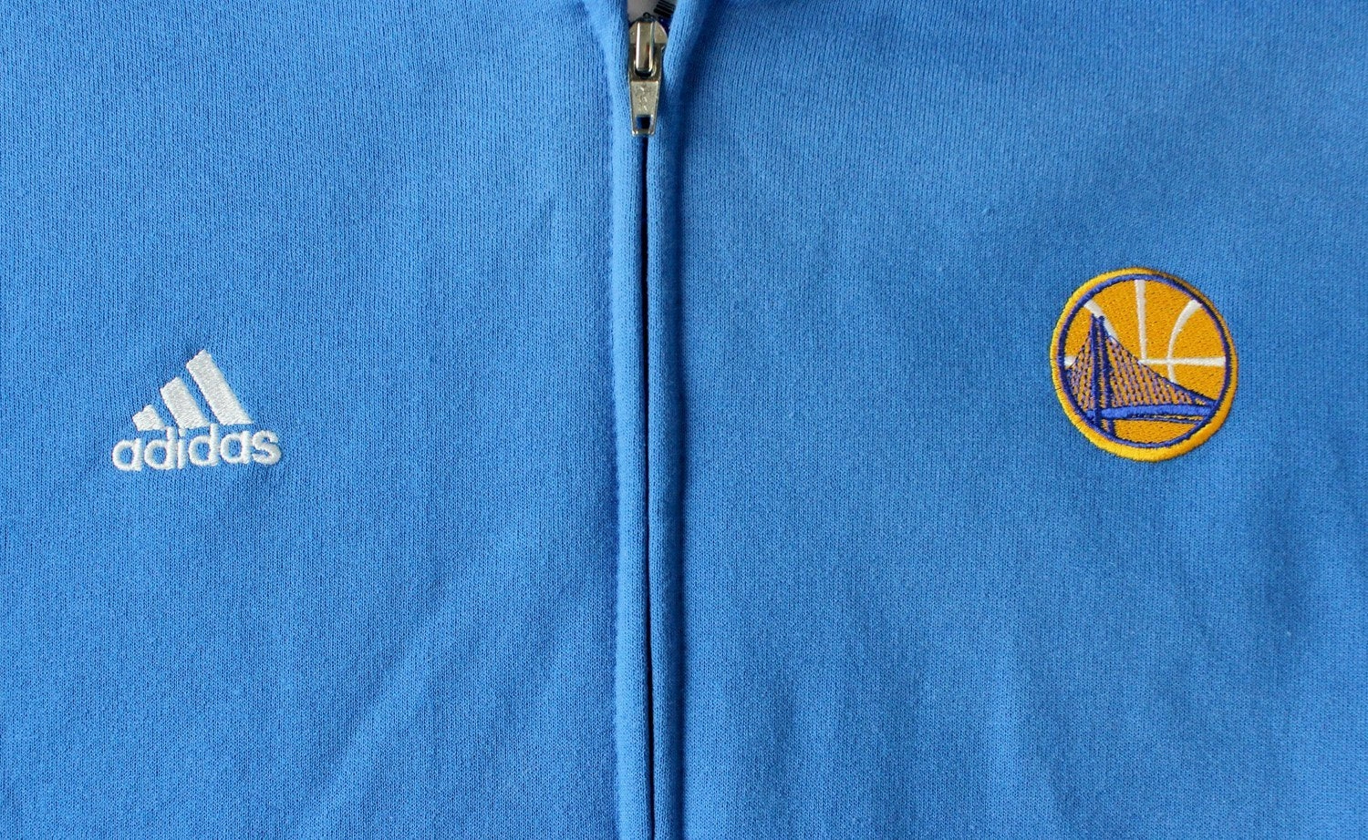 Adidas Men's Golden State Warriors Basic Full Zip Hoodie, Blue