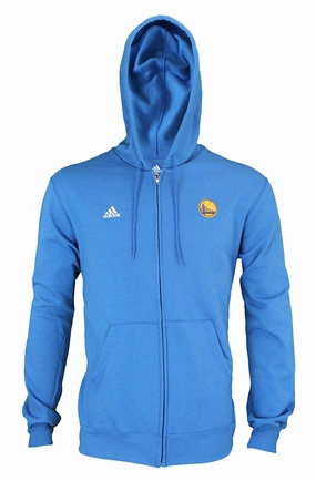 Adidas Men's Golden State Warriors Basic Full Zip Hoodie, Blue