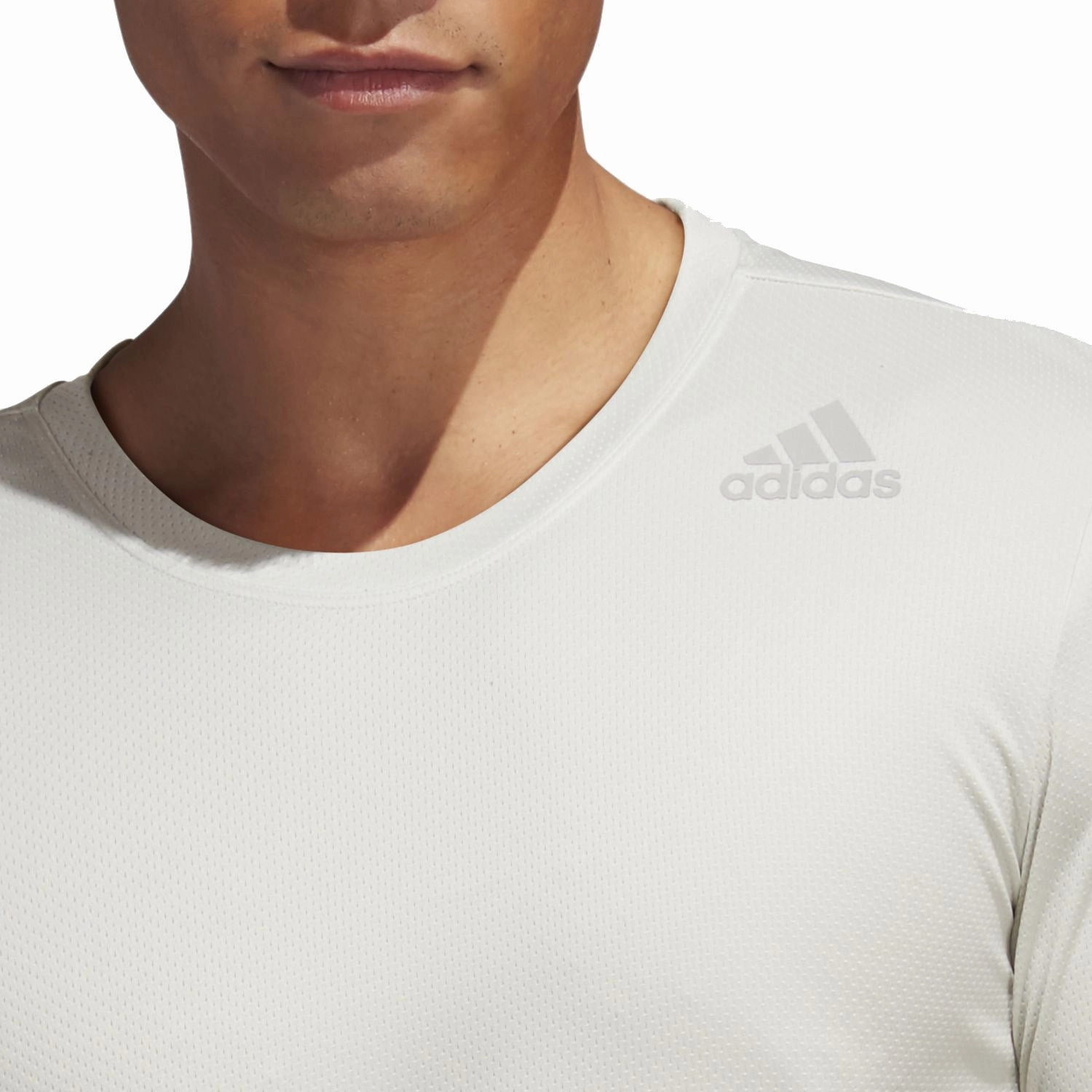 Adidas Men's Heat.Rdy 3-Stripes Tee, Orbit Grey