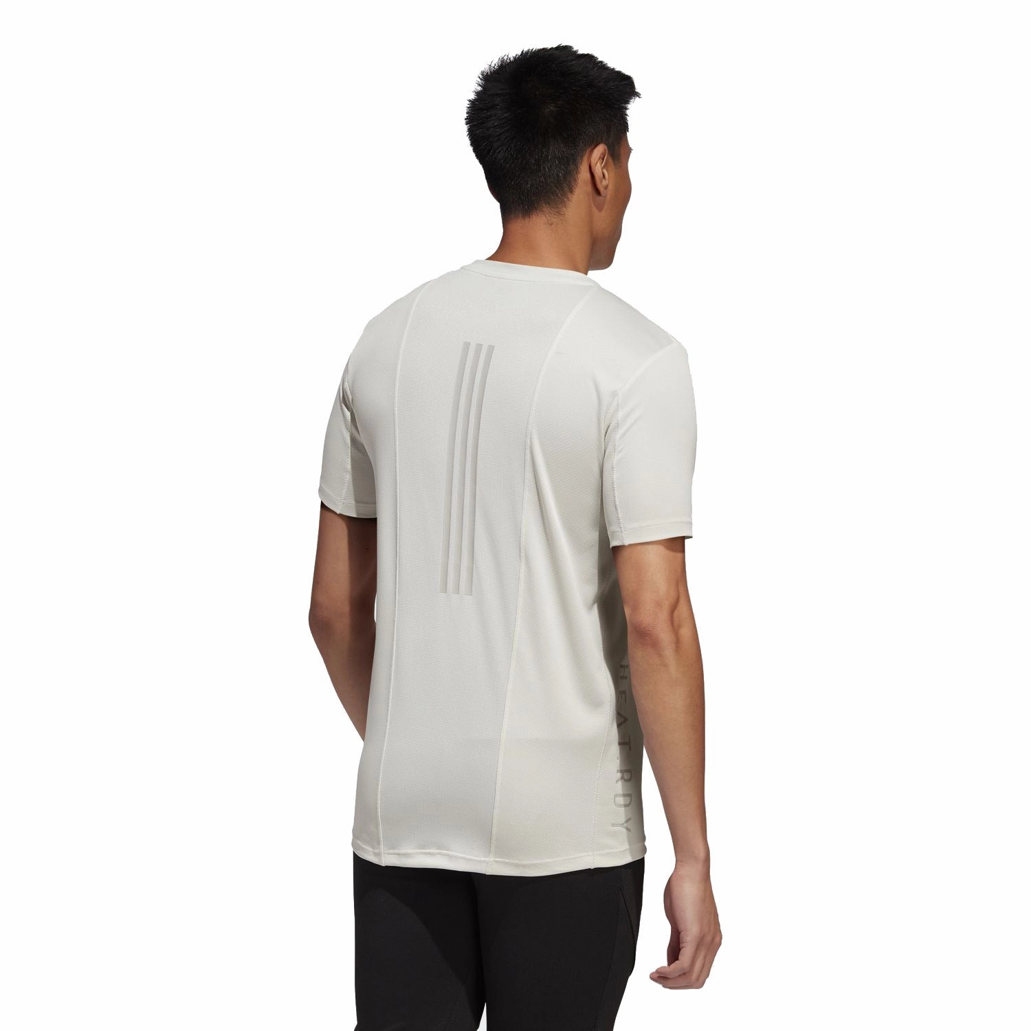 Adidas Men's Heat.Rdy 3-Stripes Tee, Orbit Grey
