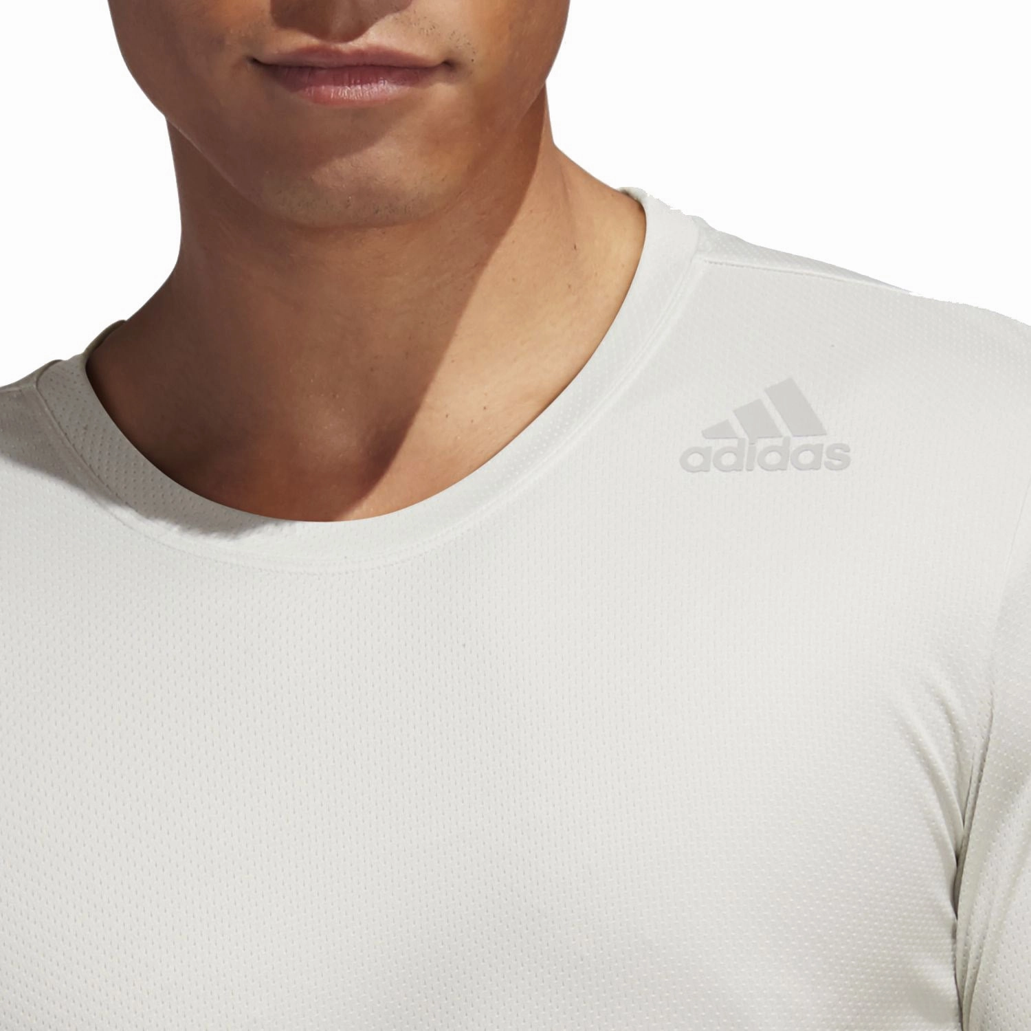 Adidas Men's Heat.Rdy 3-Stripes Tee, Orbit Grey