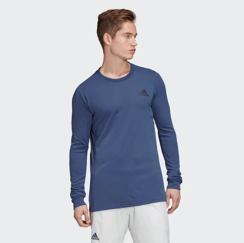 Adidas Men's HEAT.RDY Long Sleeve Top, Tech Indigo / Night Metallic