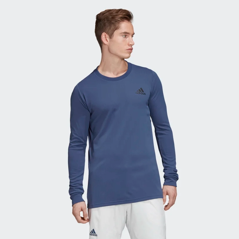 Adidas Men's HEAT.RDY Long Sleeve Top, Tech Indigo / Night Metallic