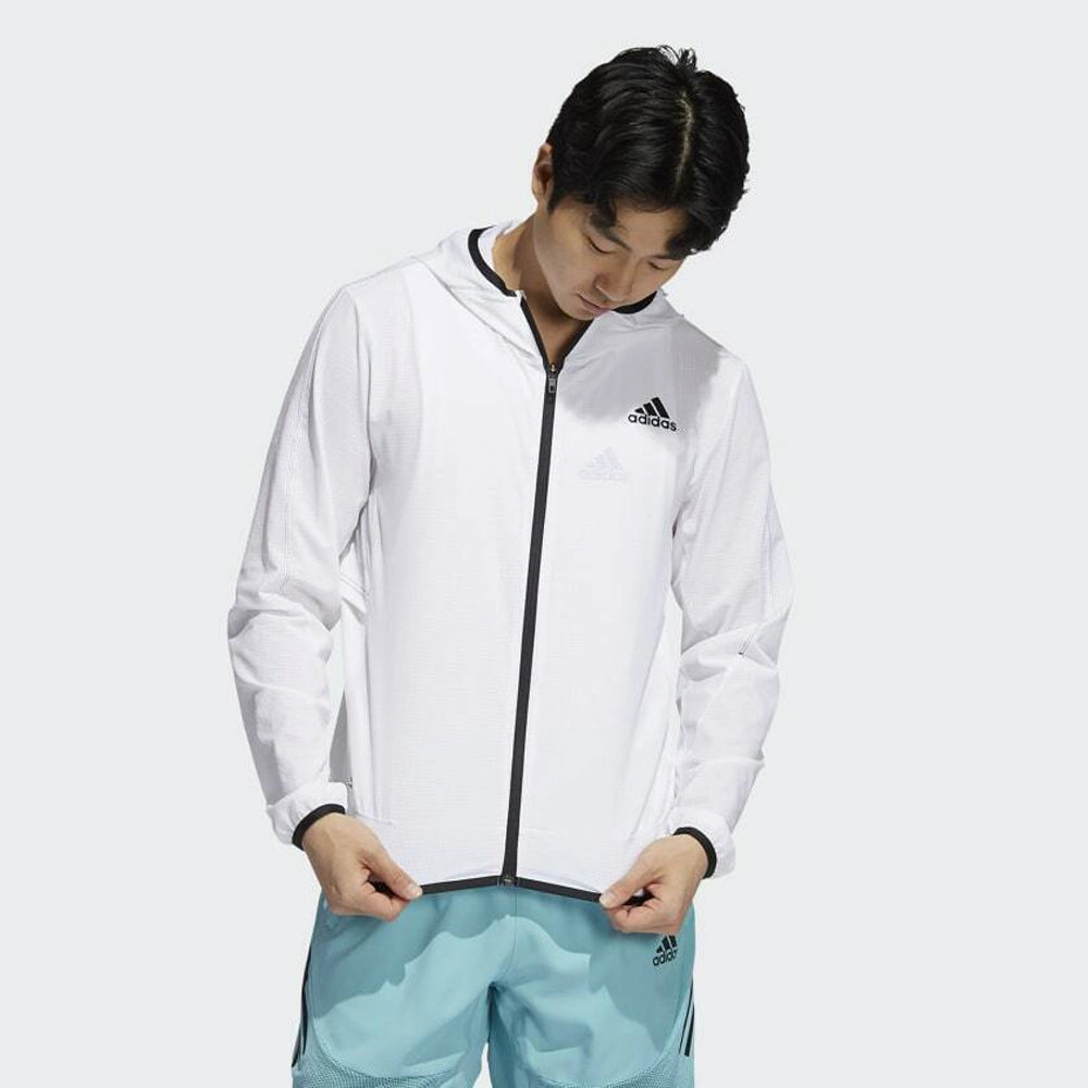 Adidas Men's HEAT.RDY Warrior Light Woven Jacket, White