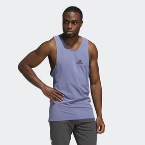 Adidas Men's HEAT.RDY Warrior Woven Tank Top, Orbit Violet