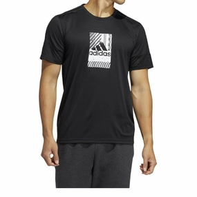 Adidas Men's Hypersport Jersey Tee Shirt, Black