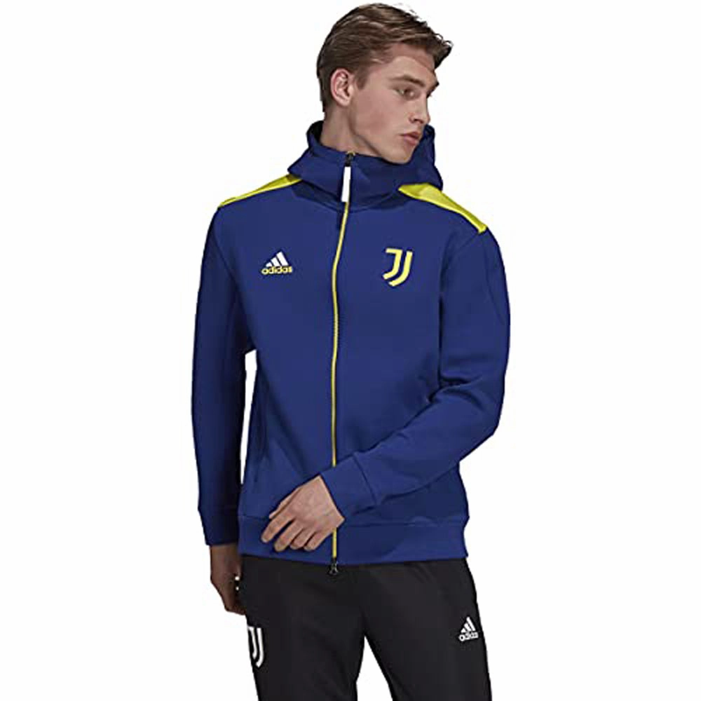 Adidas Men's Juventus Z.N.E Anthem Jacket, Victory Blue/White