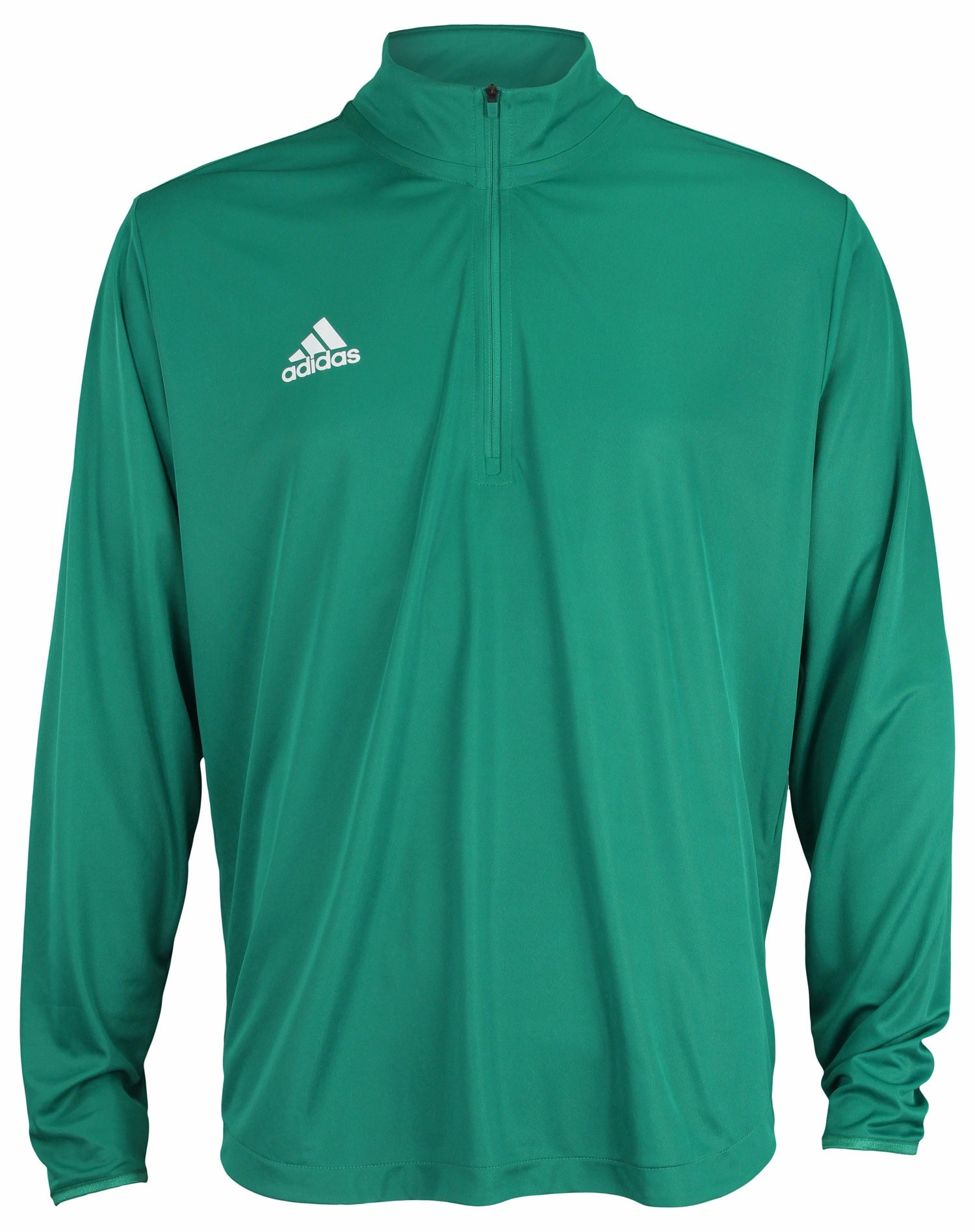 Adidas Men's Long Sleeve 1/4 Zip Knit Pullover, Aqua