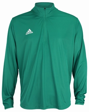 Adidas Men's Long Sleeve 1/4 Zip Knit Pullover, Aqua
