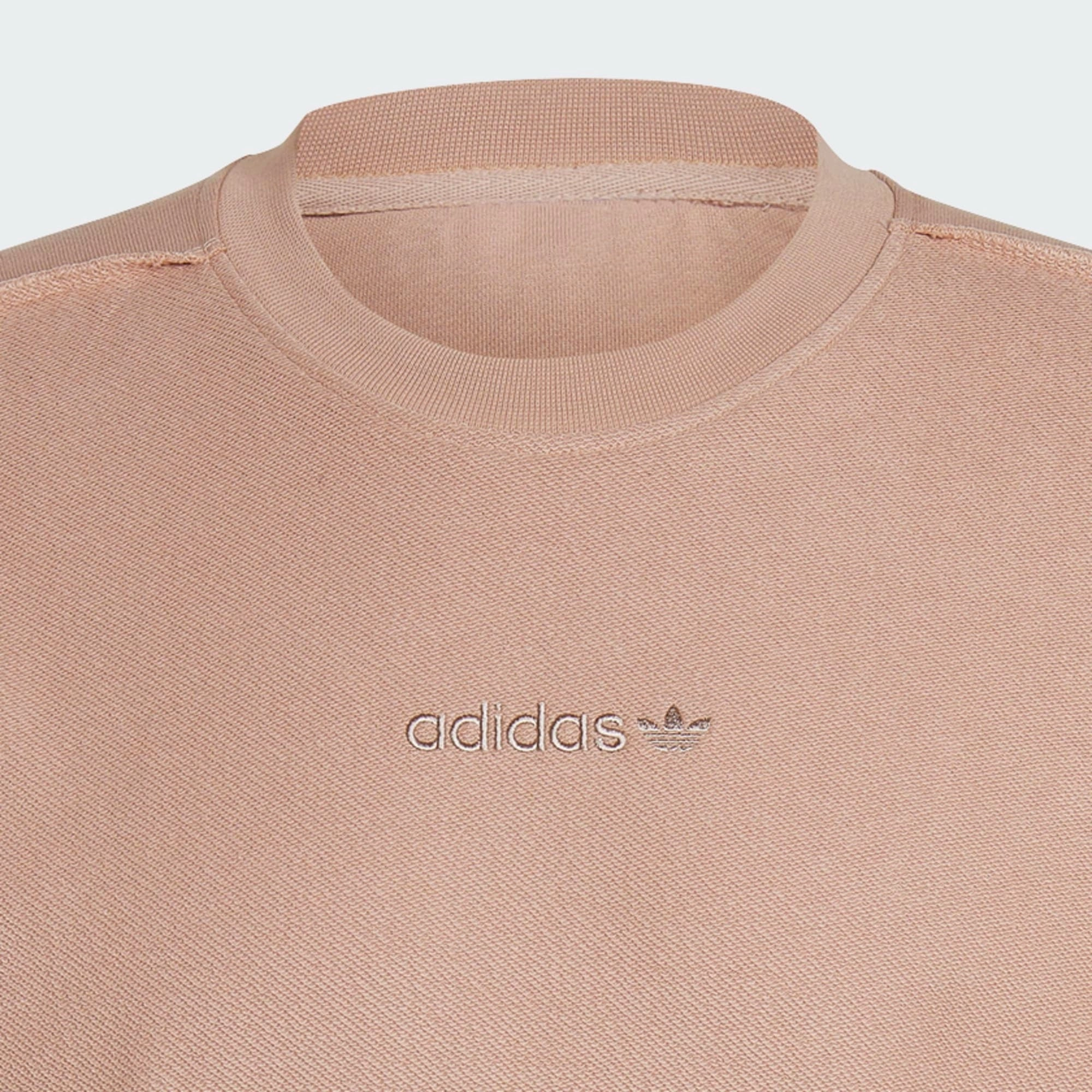 Adidas Men's Loopback Crew Sweatshirt, Ash Pearl