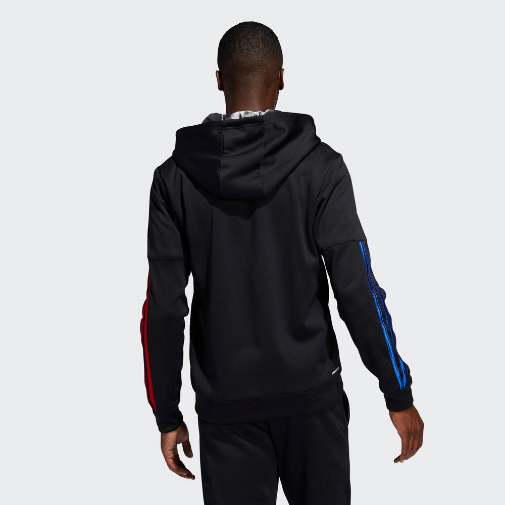 Adidas Men's Mac Dyn Full Zip Hoodie, Black