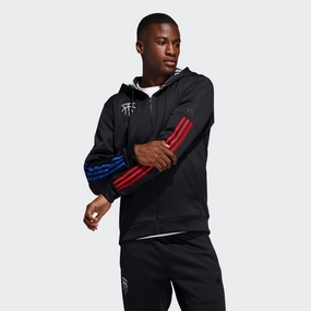 Adidas Men's Mac Dyn Full Zip Hoodie, Black