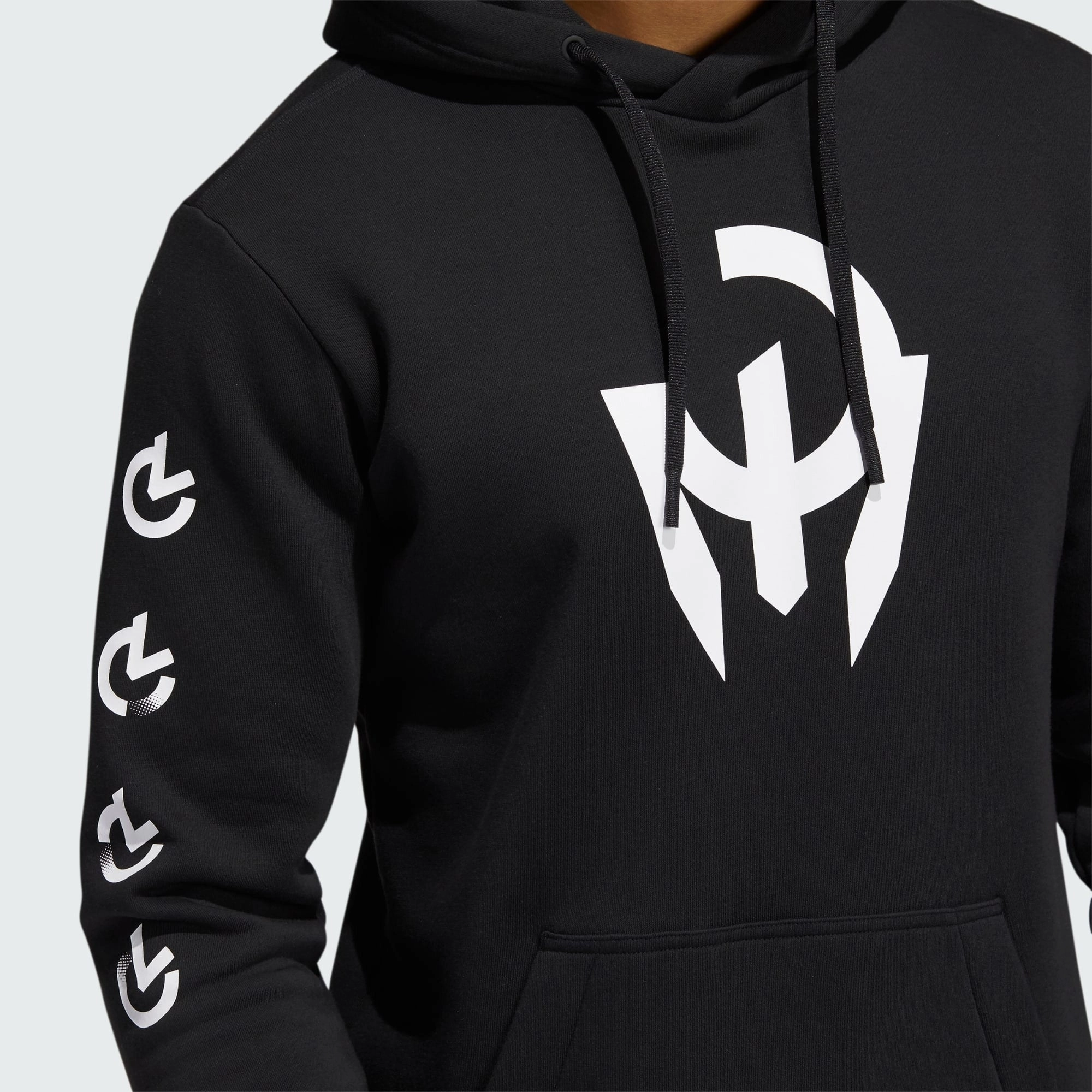 Adidas Men's Mahomes Graphic Hoodie, Black/White