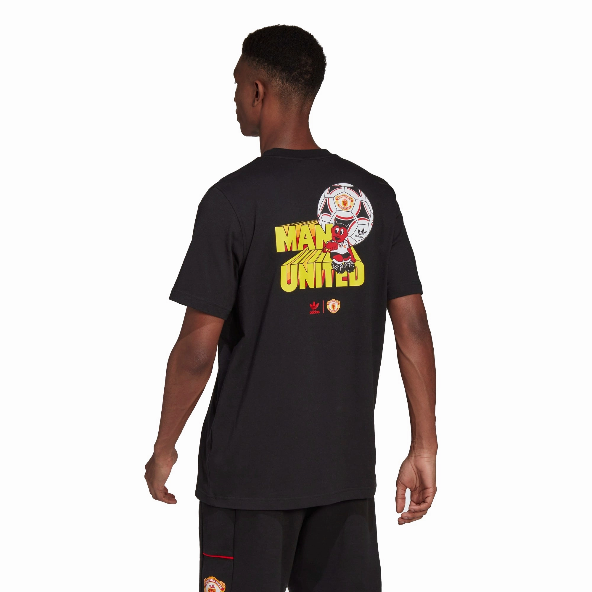 Adidas Men's Manchester United Graphic Tee, Black