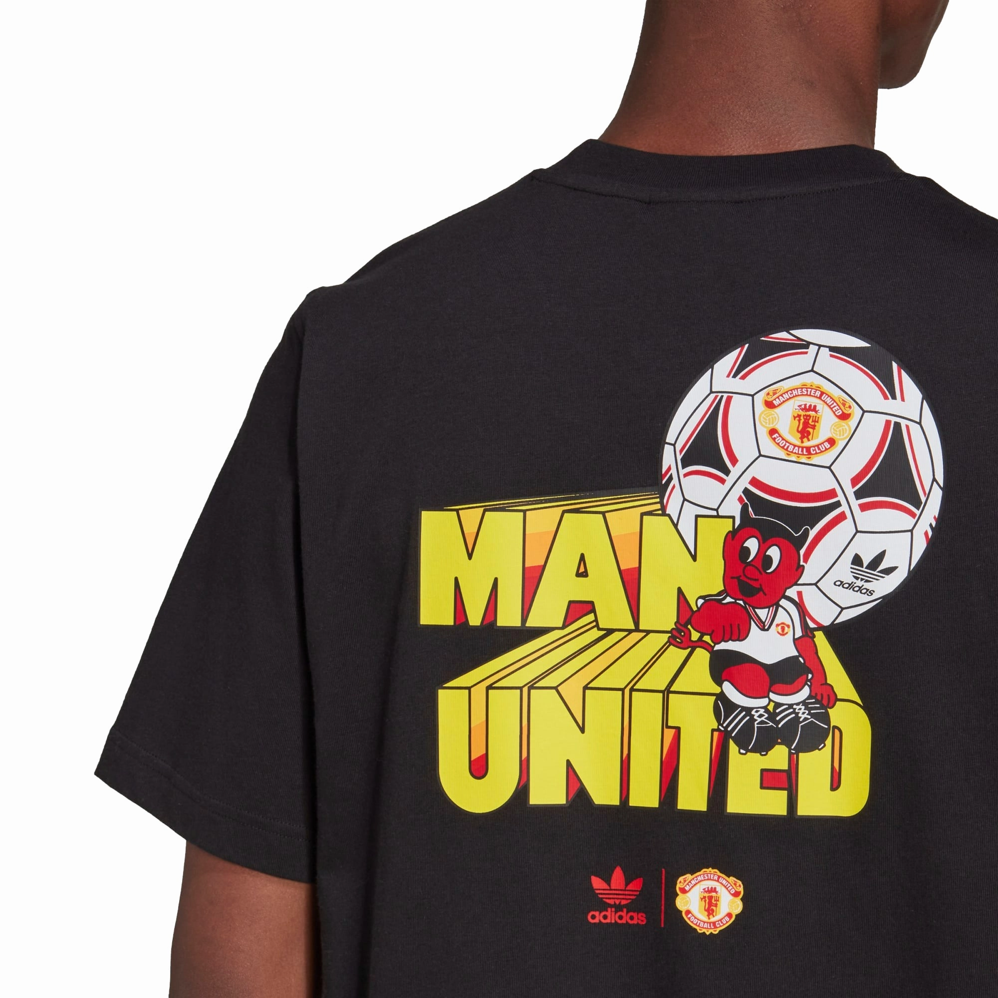 Adidas Men's Manchester United Graphic Tee, Black