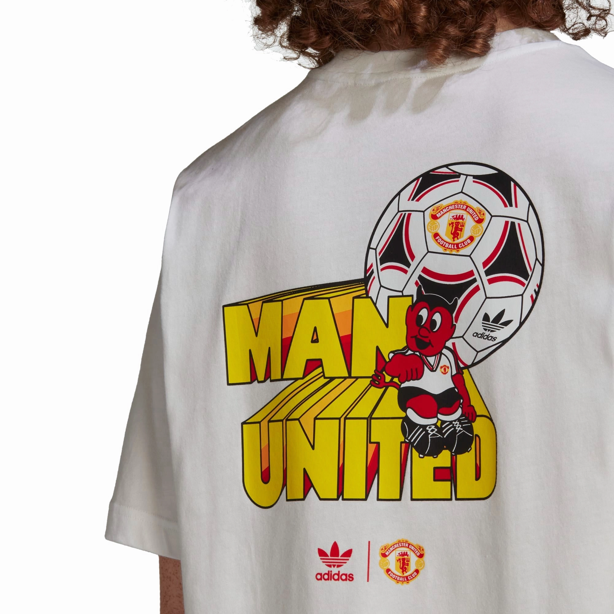 Adidas Men's Manchester United Graphic Tee, White