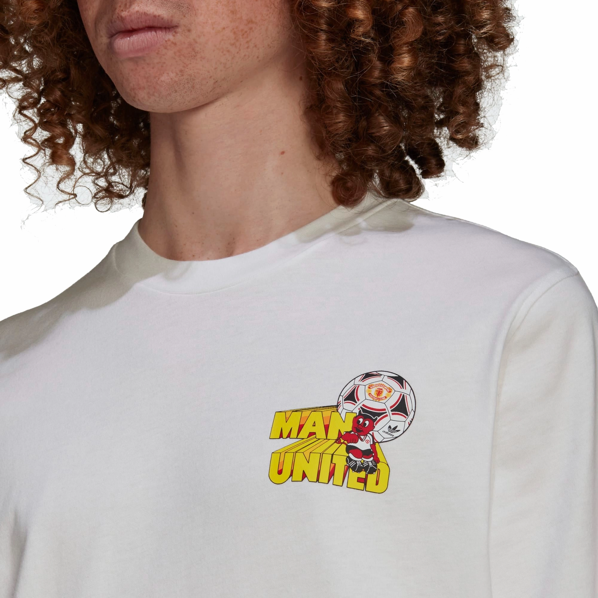 Adidas Men's Manchester United Graphic Tee, White