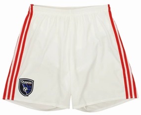 adidas Men's MLS Adizero Team Short, San Jose Earthquakes- White