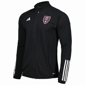 Adidas Men's MLS Real Salt Lake On-Field AEROREADY Full Zip Training Jacket, Black