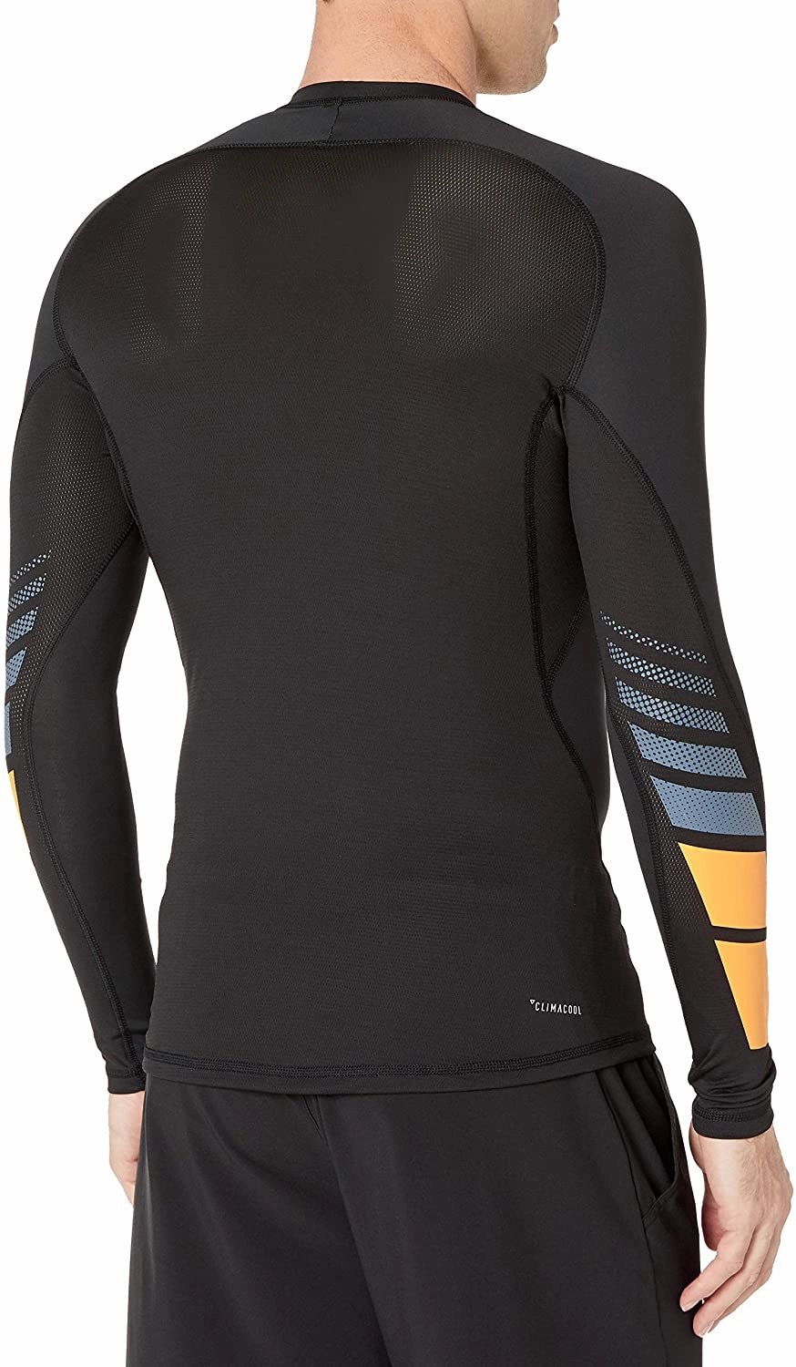 adidas Men's Moto Alphaskin Long Sleeve Shirt, Black