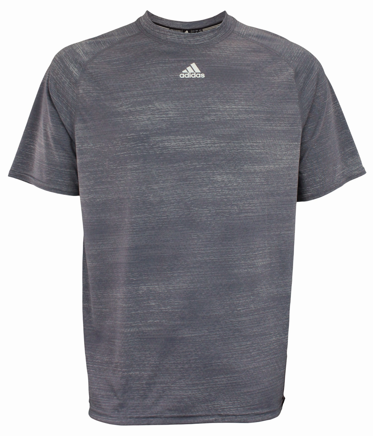 Adidas Men's MV Training Short Sleeve Crew Shirt, Light Grey, Size Large