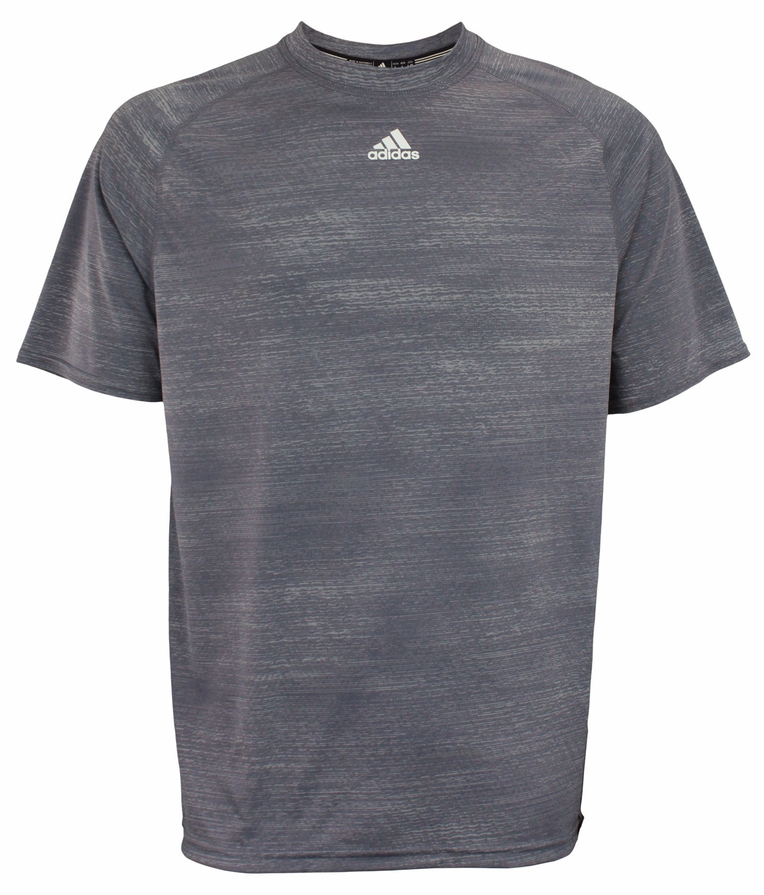 Adidas Men's MV Training Short Sleeve Crew Shirt, Light Grey, Size Large