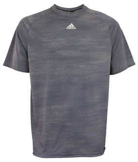Adidas Men's MV Training Short Sleeve Crew Shirt, Light Grey, Size Large