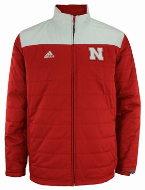 adidas Men's NCAA Climastorm Team Logo Transition Jacket, Nebraska Cornhuskers