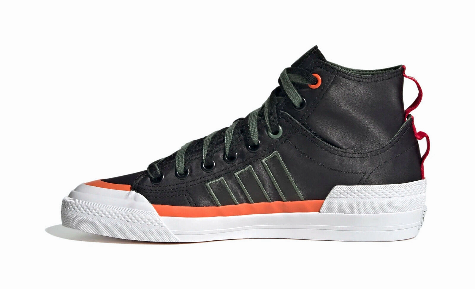 Adidas Men's Nizza Hi DL Shoes, Core Black/Green Oxide