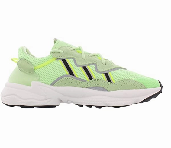 Adidas Men's Ozweego Casual Sneaker Shoes, Glow Green/Black/Solar Yellow