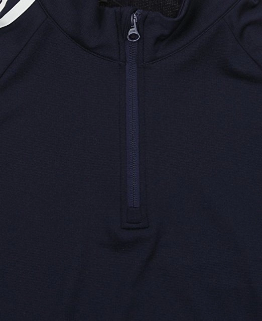 Adidas Men's Performance Navy 1/4 Zip Pullover Climalite Sweater, Navy