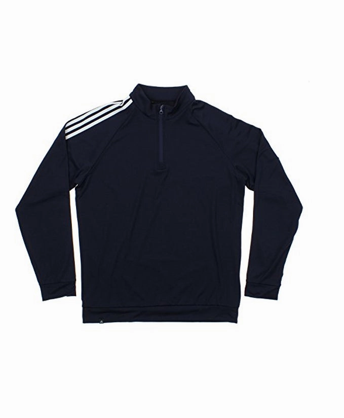 Adidas Men's Performance Navy 1/4 Zip Pullover Climalite Sweater, Navy