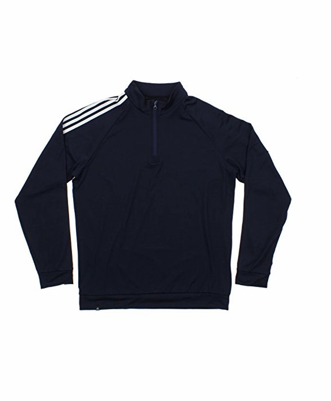 Adidas Men's Performance Navy 1/4 Zip Pullover Climalite Sweater, Navy