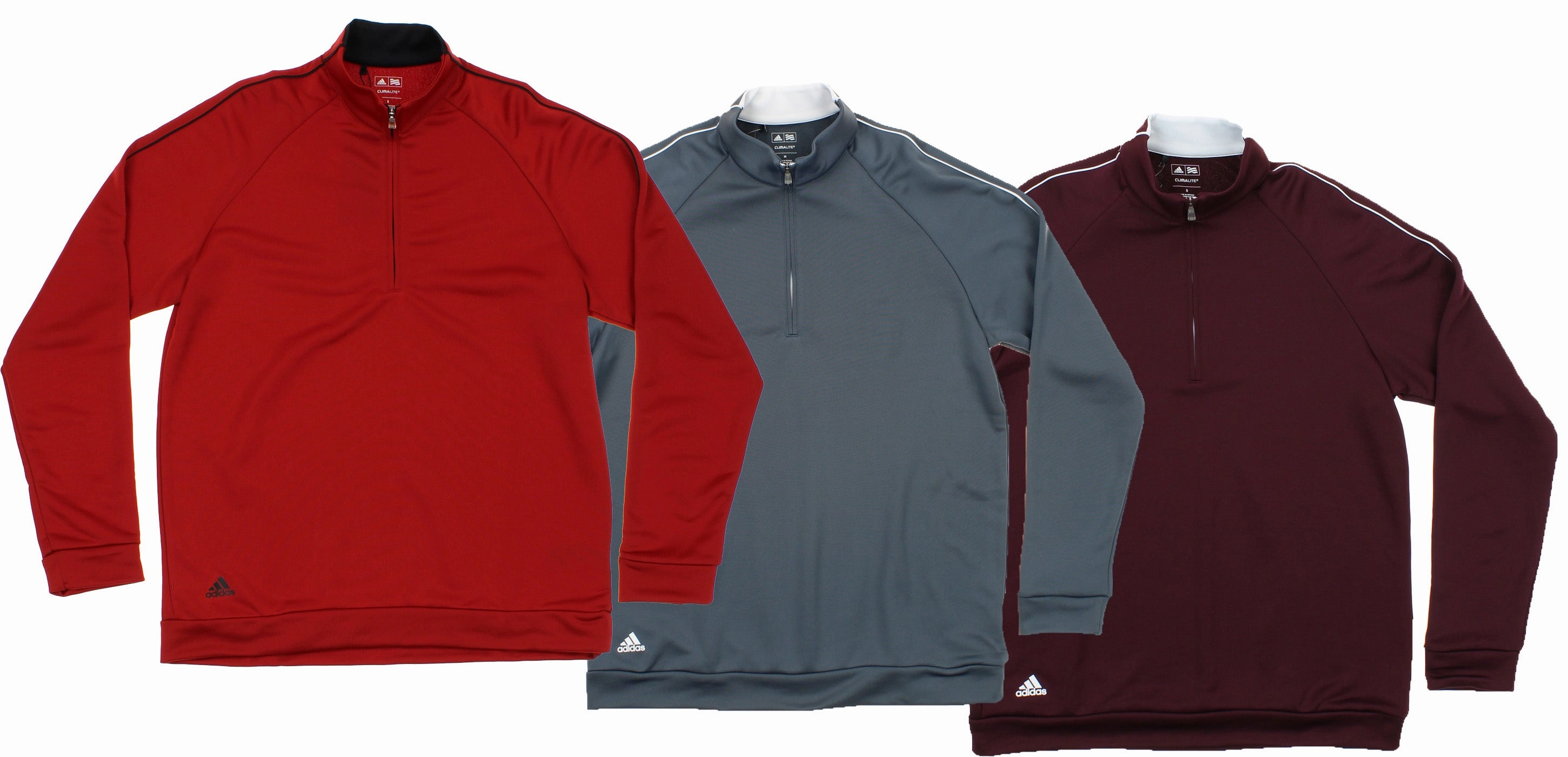 Adidas Men's Performance Quarter Zip Climacool Pullover Sweater, Color Options