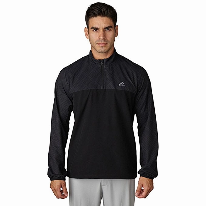 Adidas Men's Performance Stretch 1/2 Zip Wind Jacket, Color Options