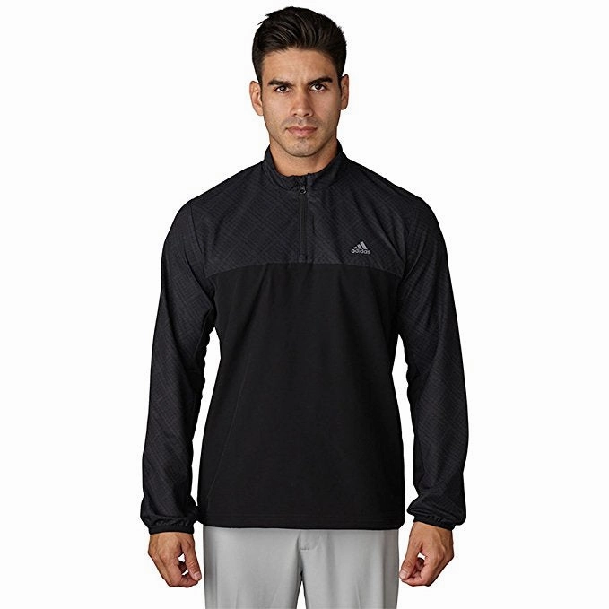 Adidas Men's Performance Stretch 1/2 Zip Wind Jacket, Color Options