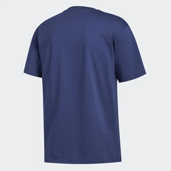 Adidas Men's Pinwheel Tee Shirt, Tech Indigo / Off-white