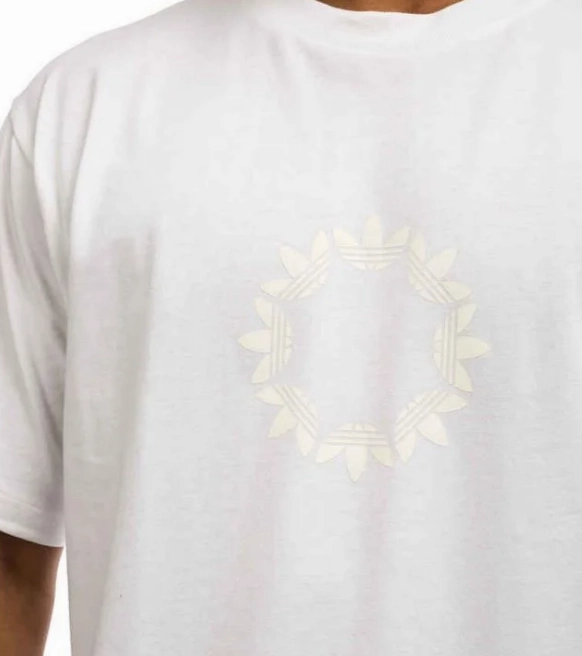 Adidas Men's Pinwheel Tee Shirt, White / Off-white