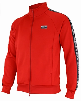 Adidas Men's R.Y.V. Logo Track Jacket, Scarlet