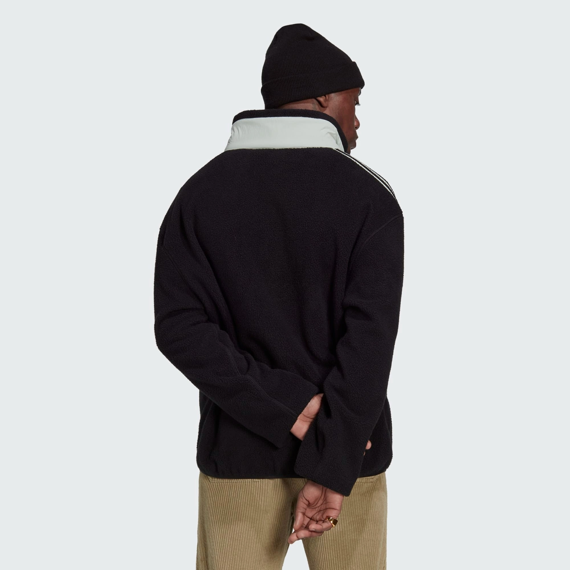 Adidas Men's Real Madrid Lifestyler Fleece Jacket, Black