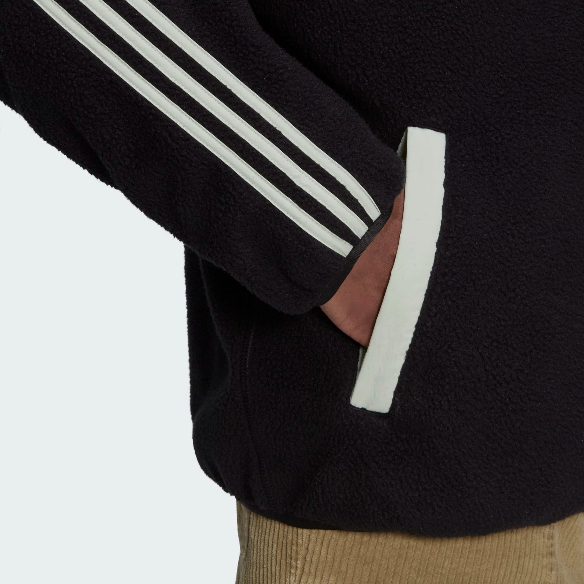 Adidas Men's Real Madrid Lifestyler Fleece Jacket, Black