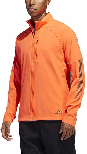 adidas Men's Rise Up N Run Jacket, Solar Red/Black