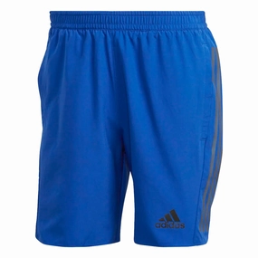Adidas Men's Run Icons Full Reflective 3-Stripes Shorts, Royal Blue