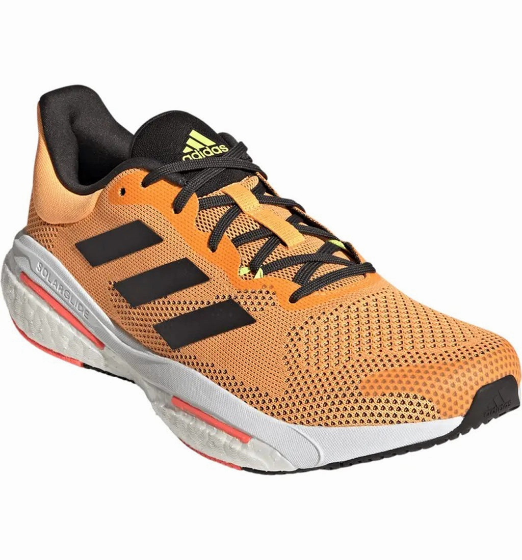 adidas Men's Solarglide 5 Sneaker, Flash Orange/Carbon/Turbo