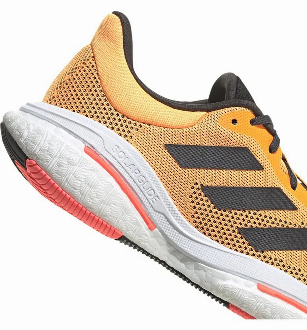 adidas Men's Solarglide 5 Sneaker, Flash Orange/Carbon/Turbo